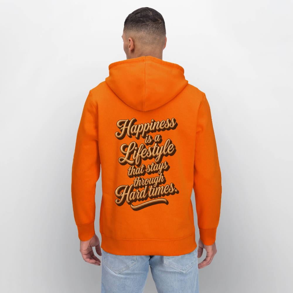 Beat Drop Hoodie - bright orange