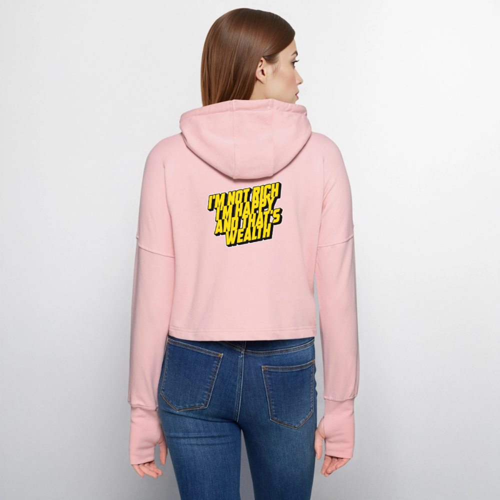 Cropped Women’s Hoodie - light pink