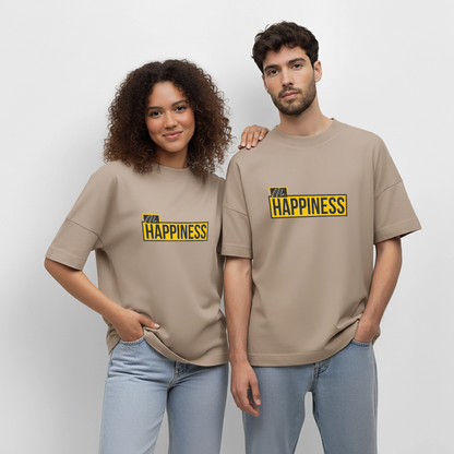Oversized Unisex Organic T-shirt Blaster - stone