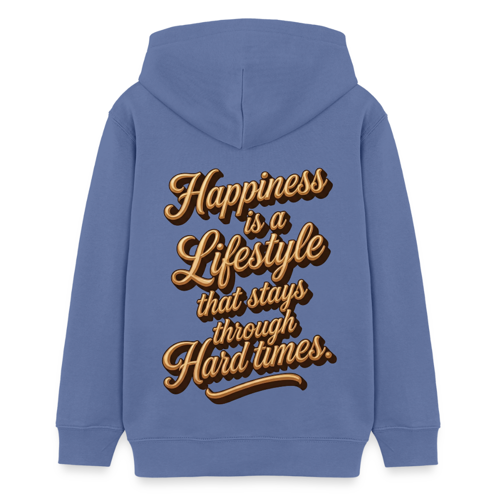 EcoVibe Teen Hoodie - bright blue