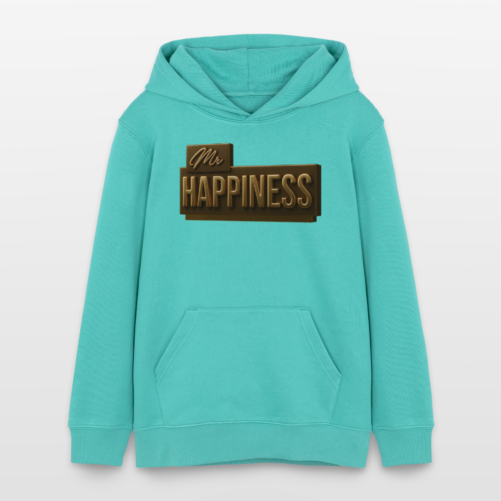 EcoVibe Teen Hoodie - pool blue