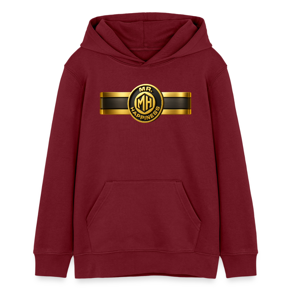 EcoVibe Teen Hoodie Original - burgundy