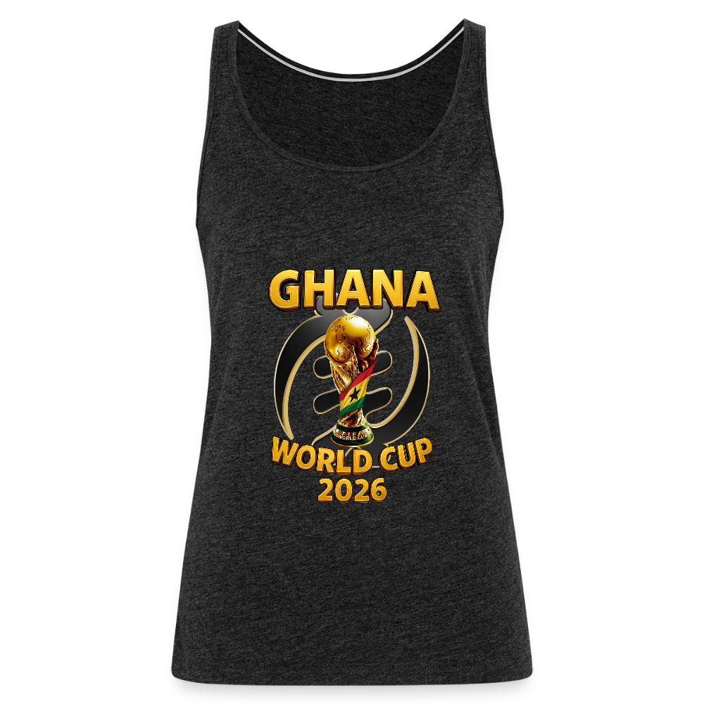 Black Stars Slay Tank - charcoal grey