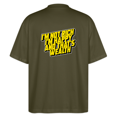 Oversized Unisex Organic T-shirt Blaster - khaki