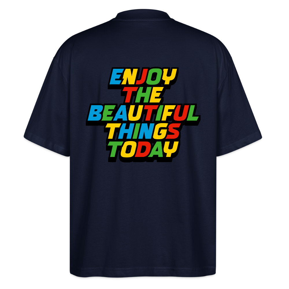 MH Oversized Unisex Organic T-shirt Blaster - navy