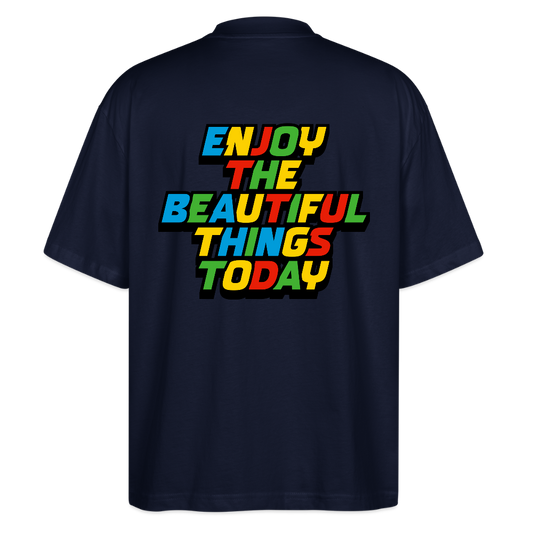 MH Oversized Unisex Organic T-shirt Blaster - navy