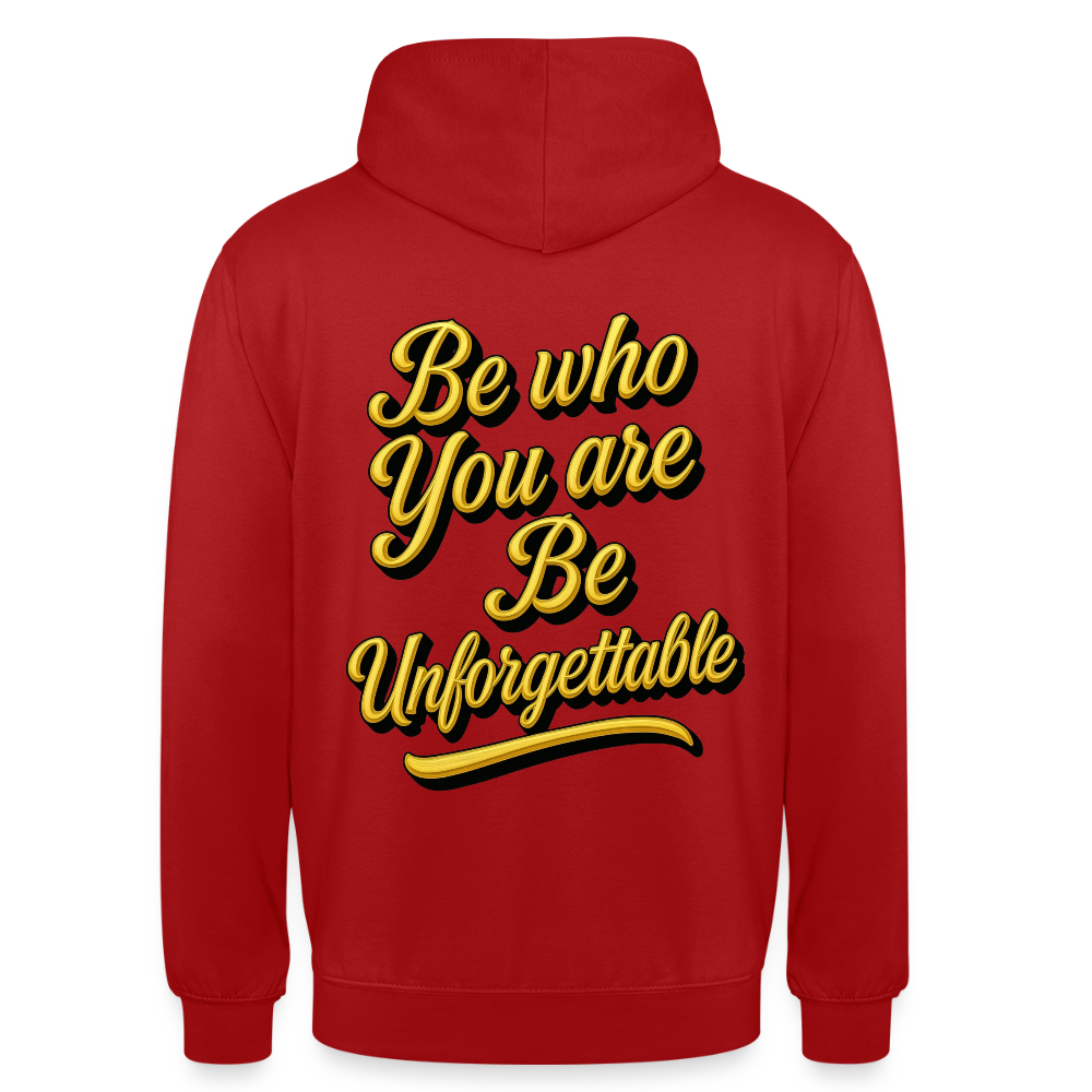 UNFORGET-ME Heavy Hoodie - red