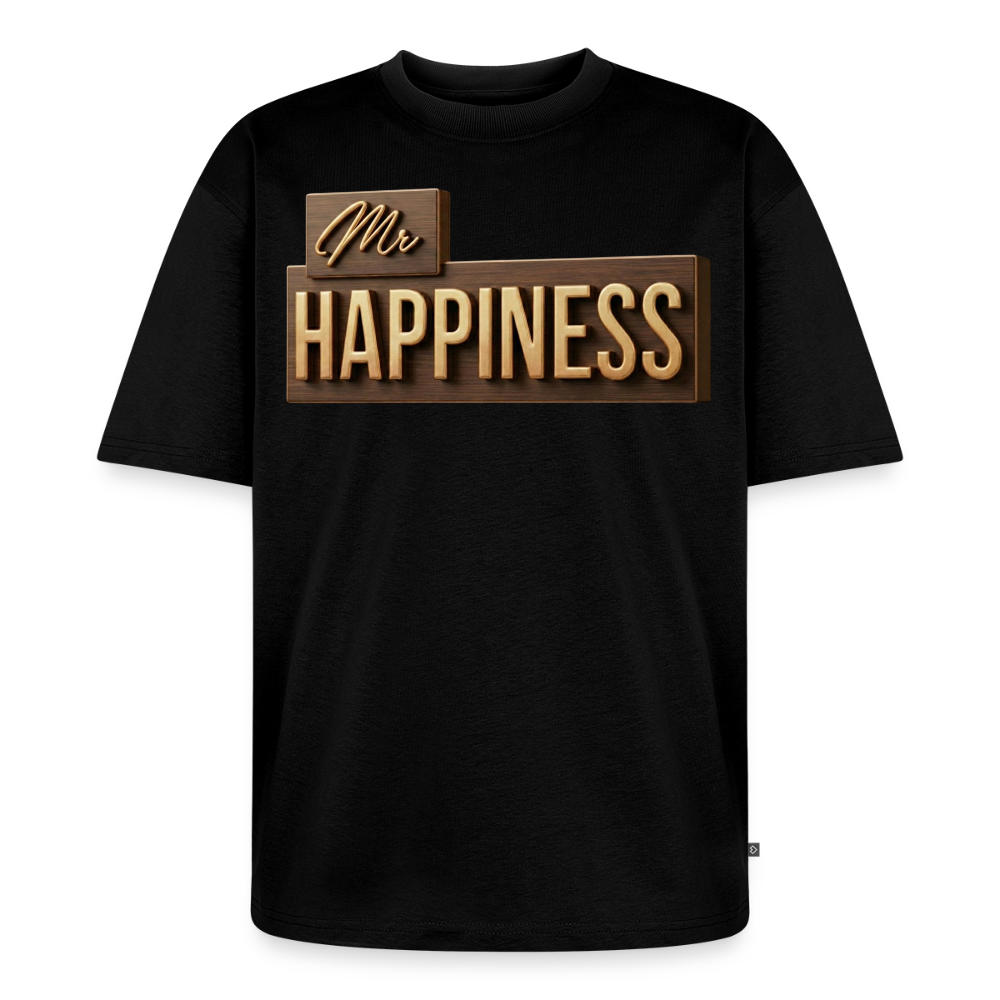 Cappuccino Oversized Organic Tee - black