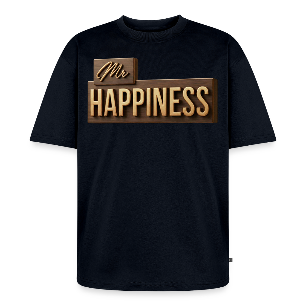 Cappuccino Oversized Organic Tee - navy