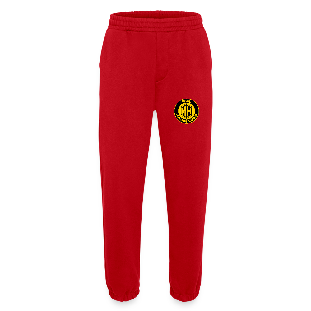 Heavyweight Organic Joggers Made in EU - red
