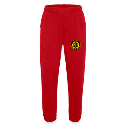 Heavyweight Organic Joggers Made in EU - red