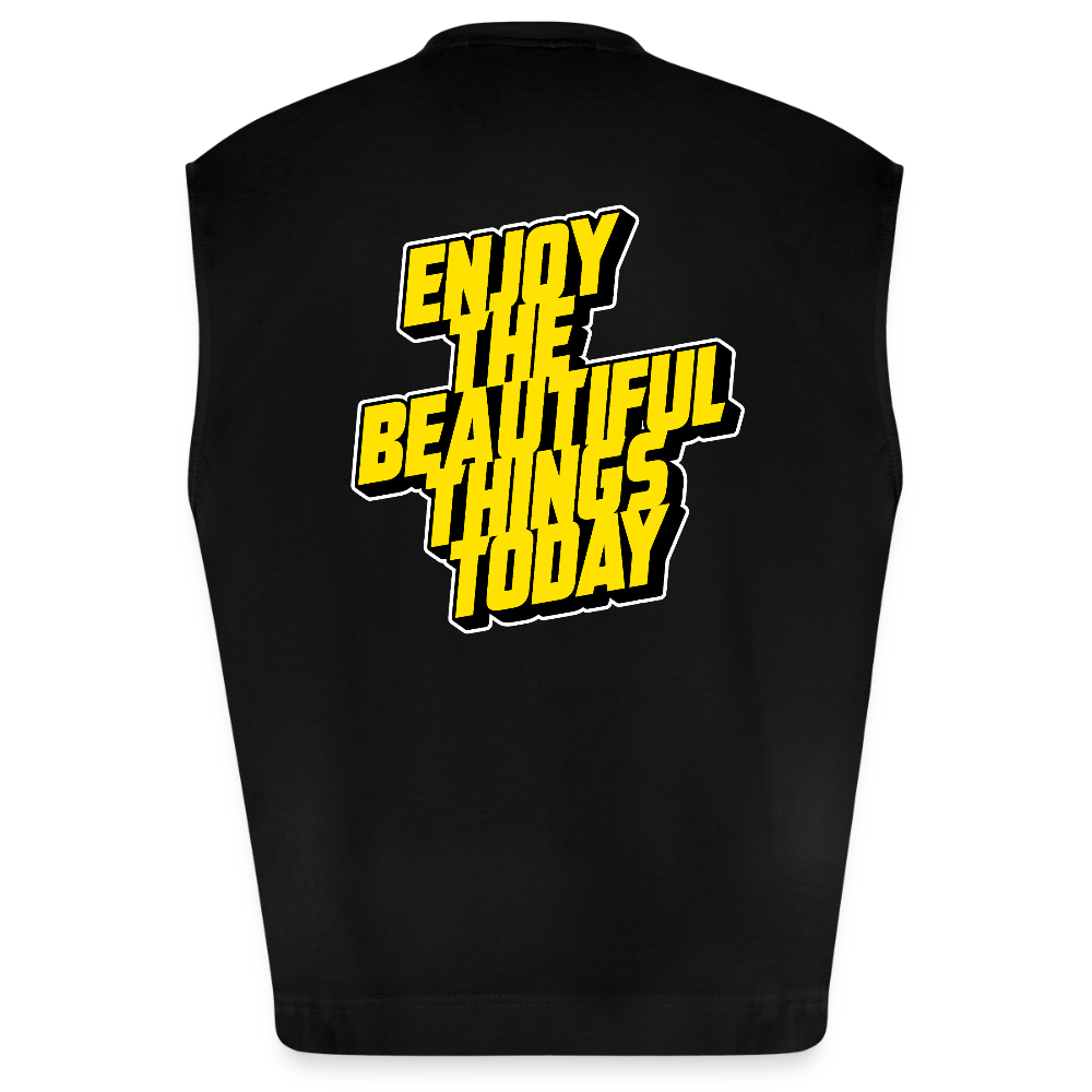 enjoytoday Oversized Tanktop - SOLID BLACK