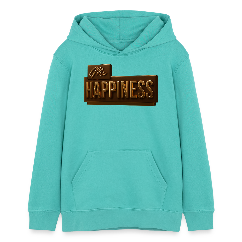 EcoVibe Teen Hoodie - pool blue