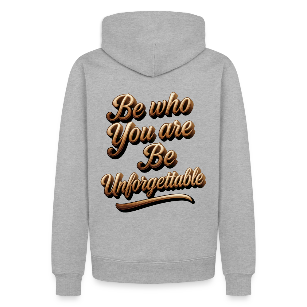 YOU ARE Unforgettable Hoodie - heather grey