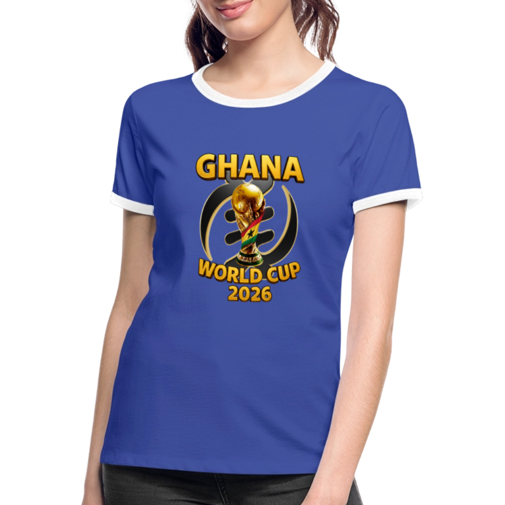 Black Stars Retro Baddie Tee - blue/white