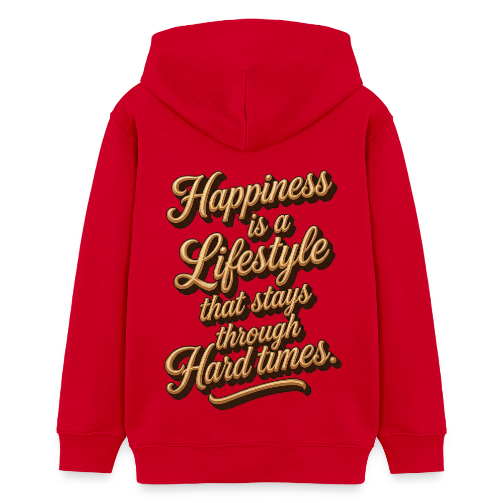 EcoVibe Teen Hoodie - red
