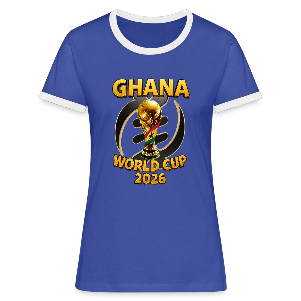 Black Stars Retro Baddie Tee - blue/white