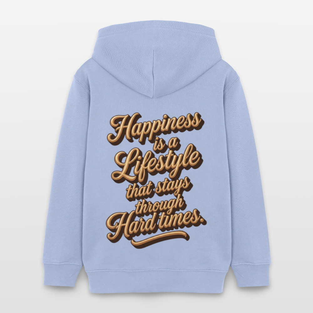 EcoVibe Teen Hoodie - sky