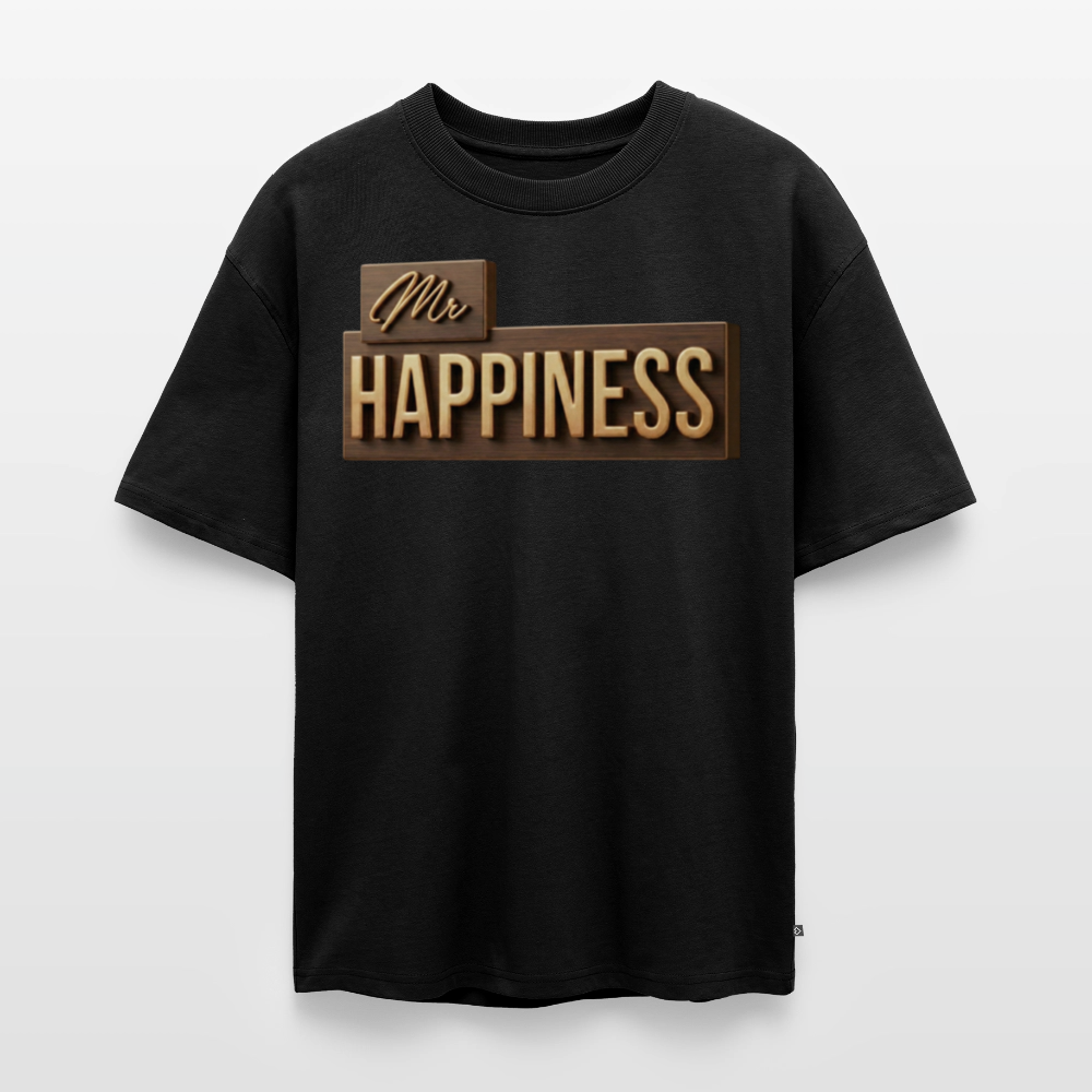 Cappuccino Oversized Organic Tee - black