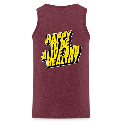 MH ALIVE Premium Tank Top (Europe ONLY) - heather burgundy