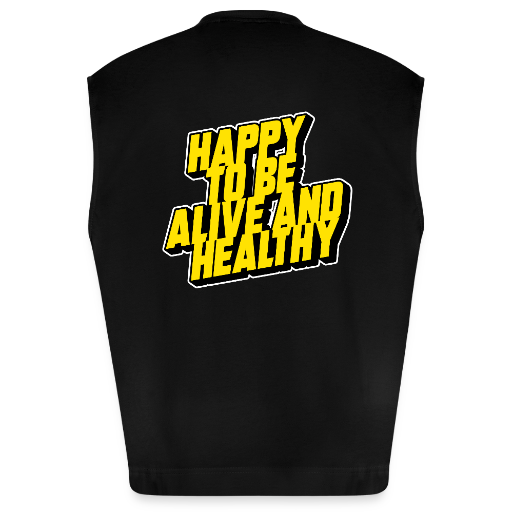 MH Heavyweight Oversized Organic Tank Top (EU) - SOLID BLACK