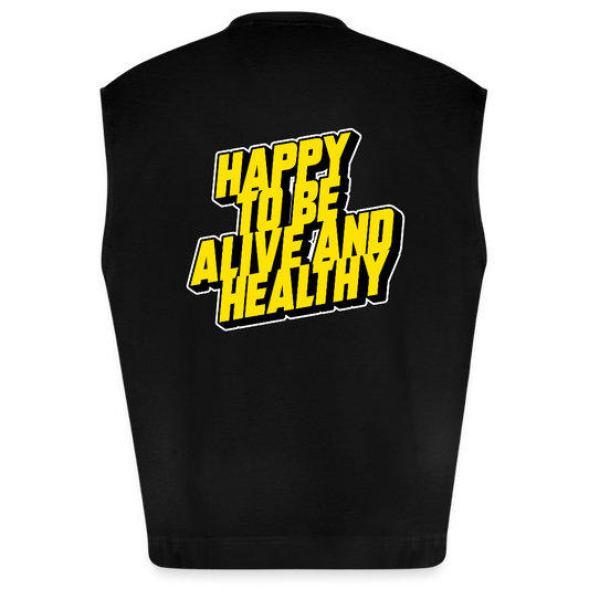 MH Heavyweight Oversized Organic Tank Top (EU) - SOLID BLACK