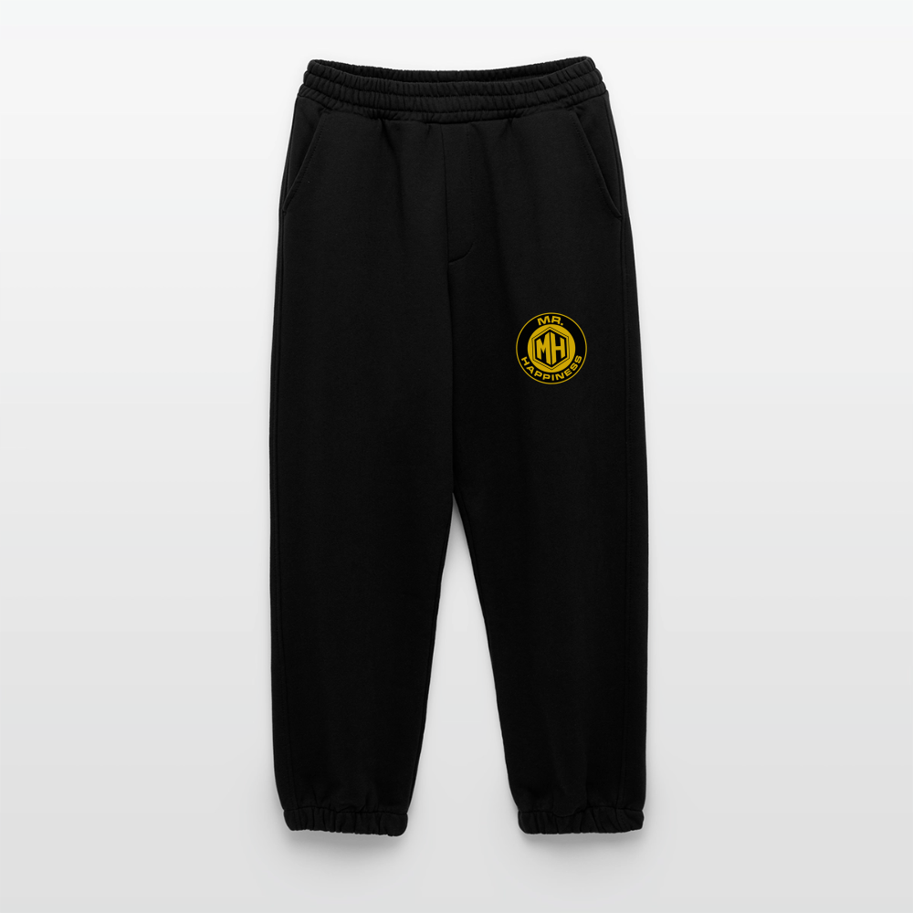 Heavyweight Organic Joggers Made in EU - SOLID BLACK