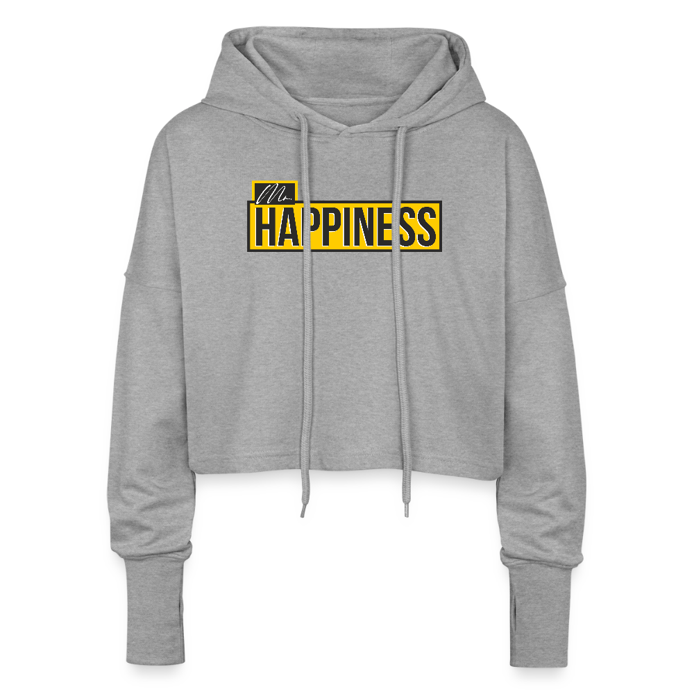 Cropped Women’s Hoodie - heather grey