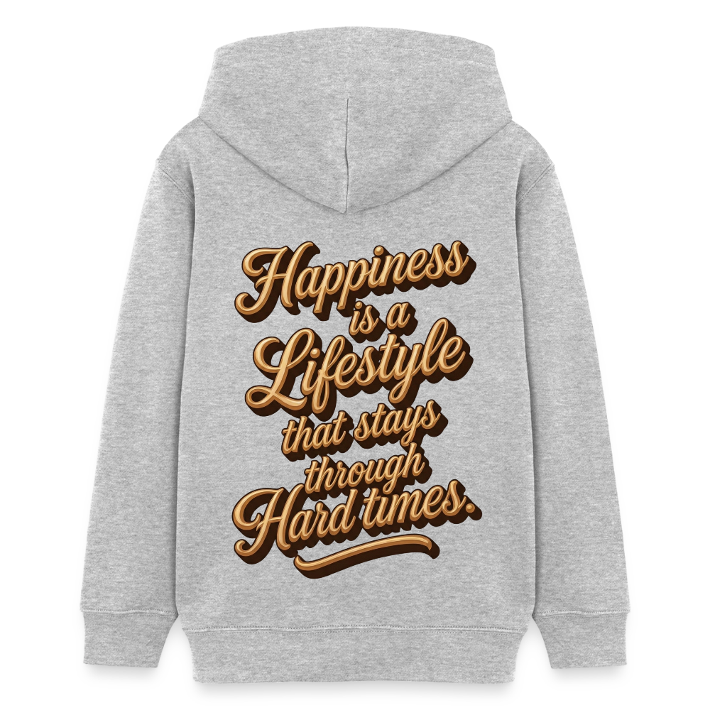 EcoVibe Teen Hoodie - heather grey