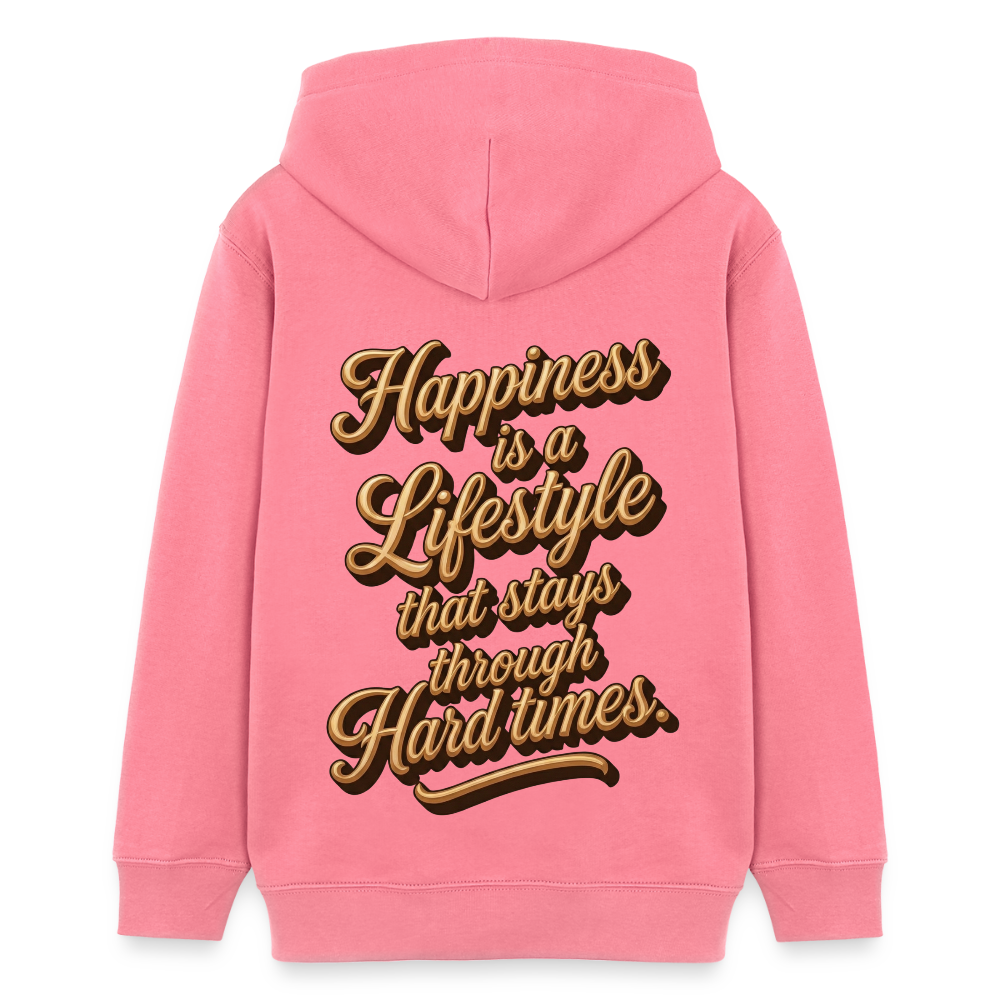 EcoVibe Teen Hoodie - pink joy 