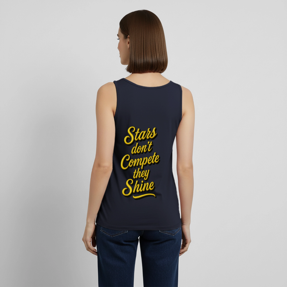 Black Stars Slay Tank - navy
