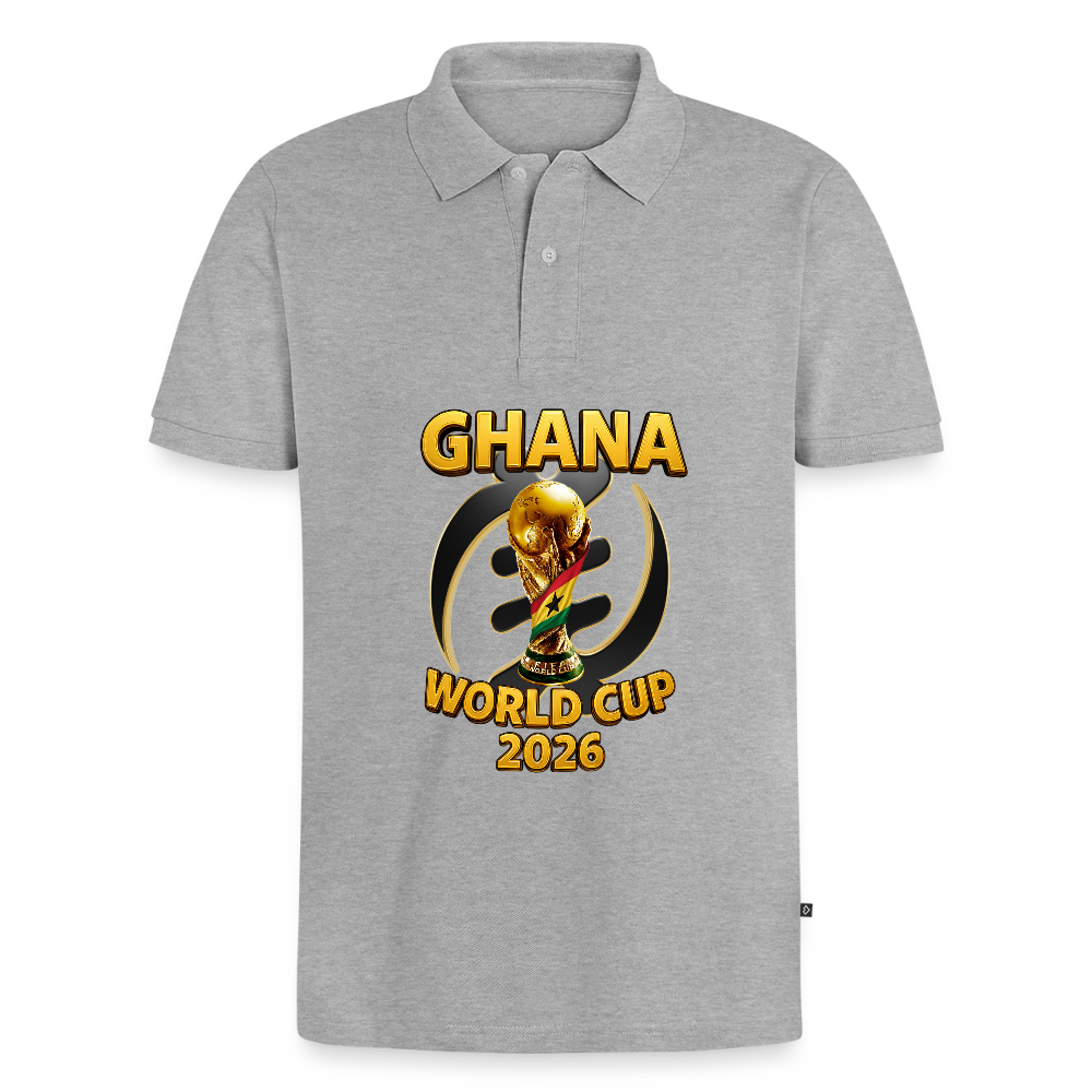 Black Stars Elite Polo - heather grey
