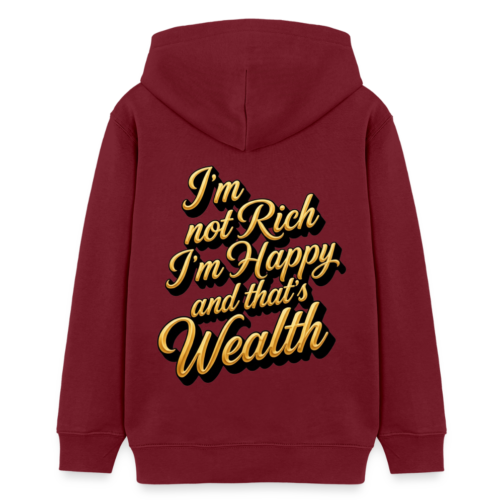EcoVibe Teen Hoodie Original - burgundy