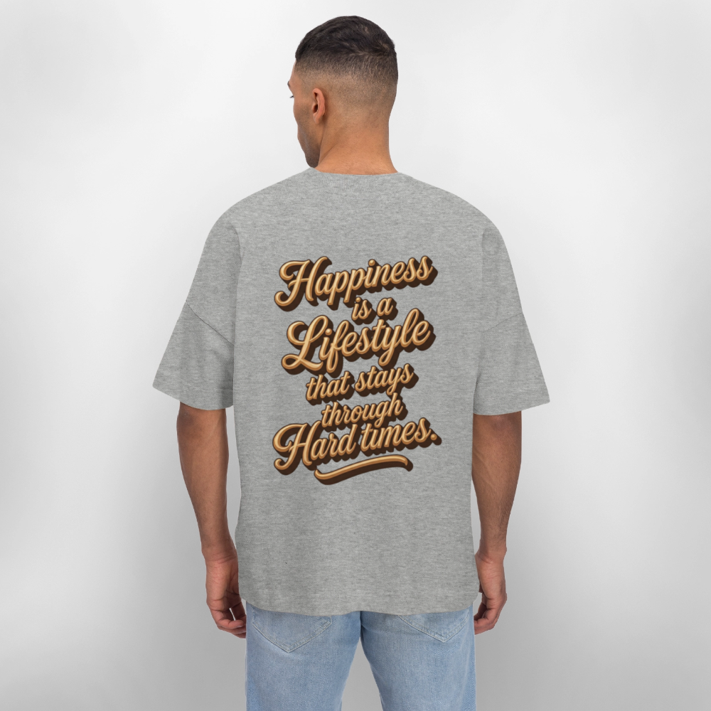 Big Heart Tee - heather grey