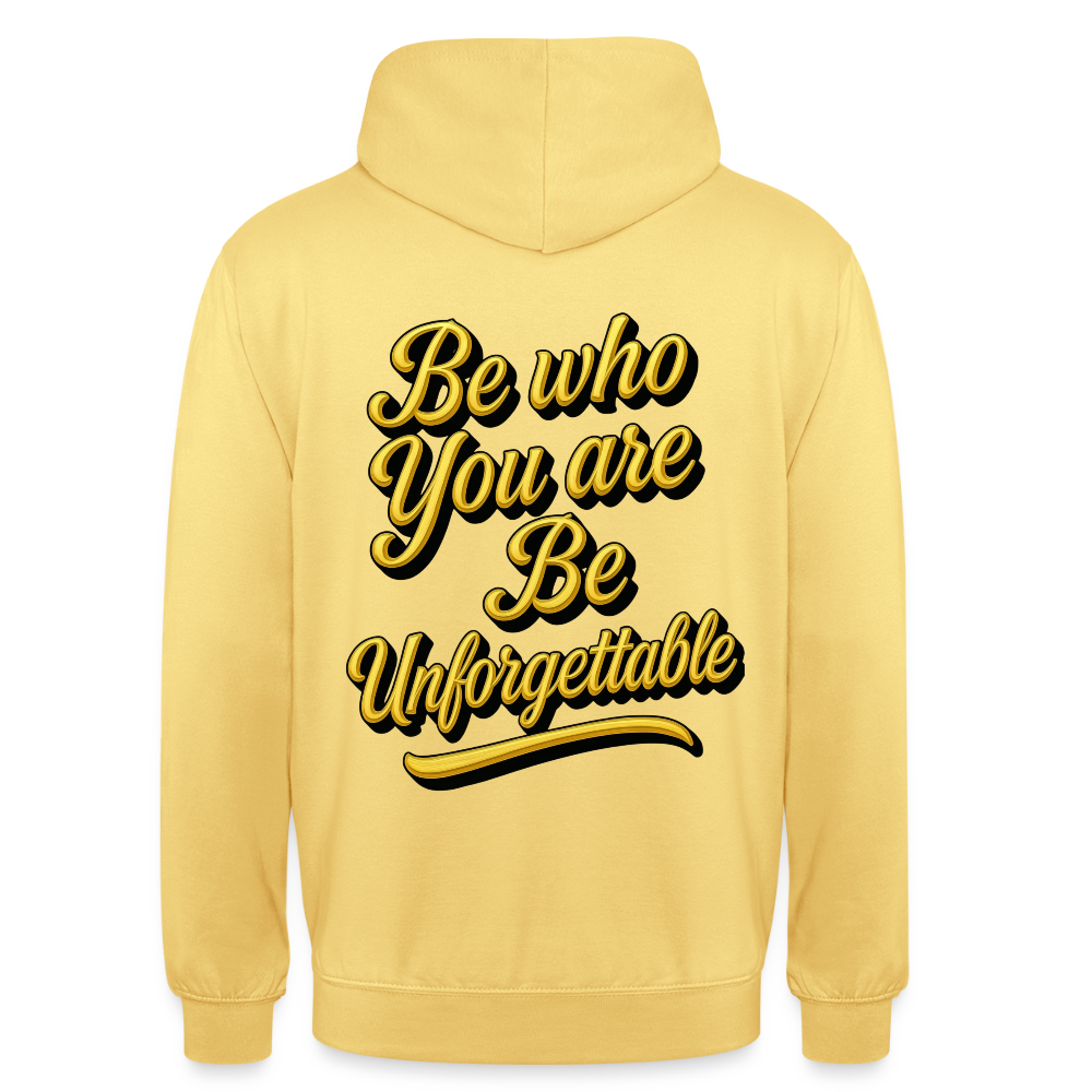 UNFORGET-ME Heavy Hoodie - lemon yellow