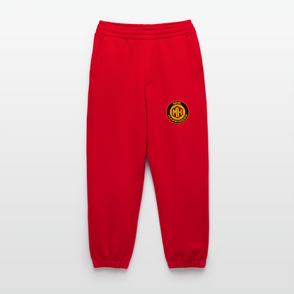 Heavyweight Organic Joggers Made in EU - red