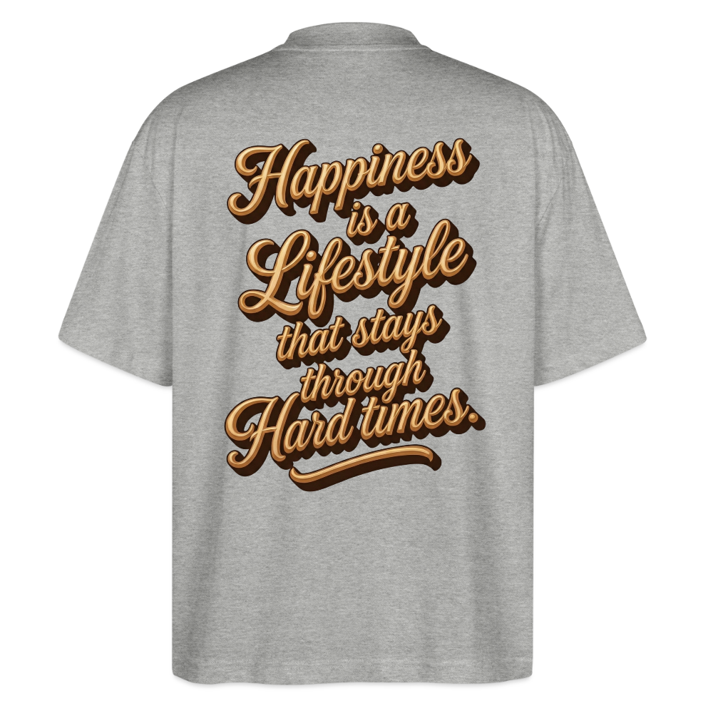 Big Heart Tee - heather grey