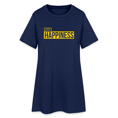 Women’s T-Shirt Dress - light navy