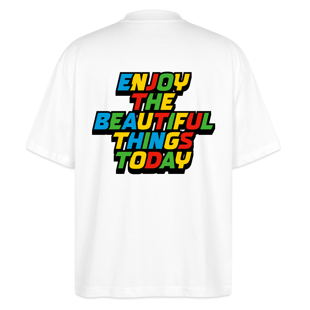 MH Oversized Unisex Organic T-shirt Blaster - white